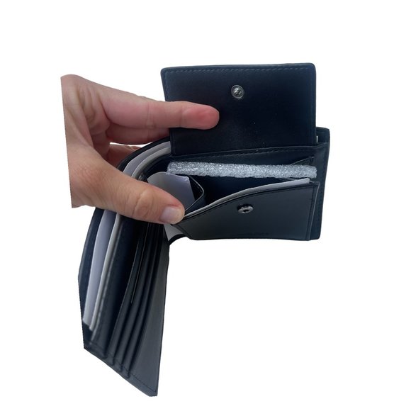 Michael Kors Men Cooper Logo Billfold Wallet With Coin Pouch MK print Brown - Picture 6 of 8